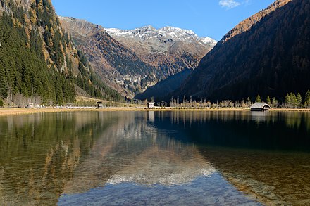 Lake Stappitz in the Seebach Valley near Mallnitz, High Tauern National Park