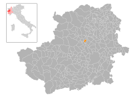 Villanova Canavese - mapa