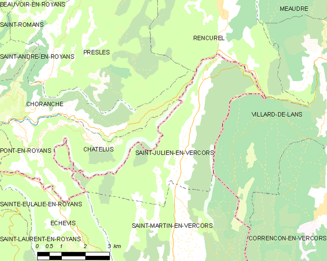 Saint-Julien-en-Vercors - Localizazion