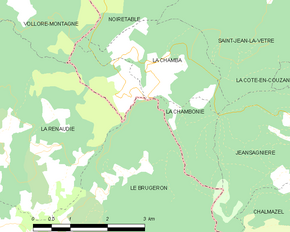 Poziția localității La Chambonie