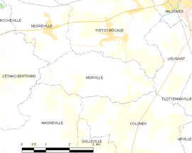 Mapa obce Morville