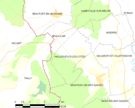 Mapa obce Beauclair