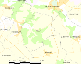 Mapa obce Reilly