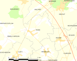 Mapa obce Pihem