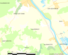 Poziția localității Villeperrot