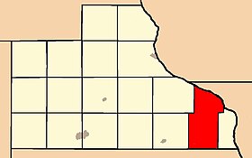 Ubicación del municipio de Iowa