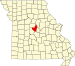 Map of Missouri highlighting Moniteau County Map of Missouri highlighting Moniteau County.svg