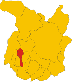 Localizarea Massa e Cozzile în Provincia Pistoia