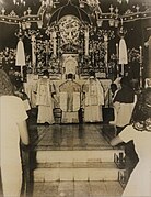Mass inside the old San Roque Parish Cavite