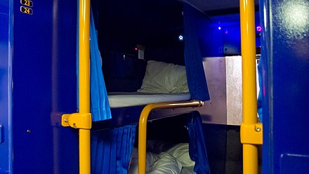 A few buses even have actual bunks on board!