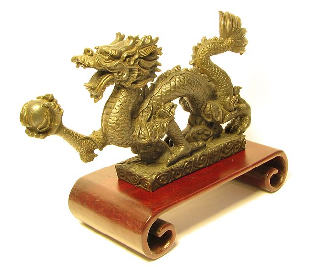 【割引一掃】中国明朝の龍をモチーフの陶板 絵画