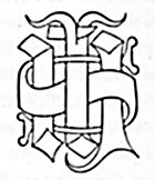 Monogramme du Christ sur une reliure monastique.