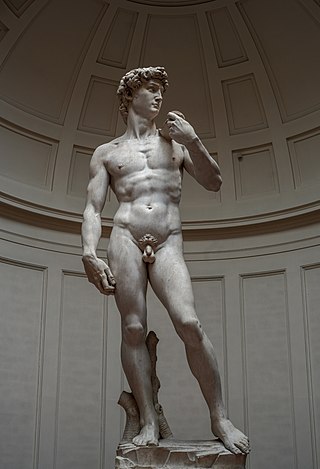 <i>David</i> (Michelangelo) Renaissance statue in Florence, Italy