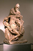 Michelangelo: Piedad de Florencia, 1550. Museo dell'Opera del Duomo.