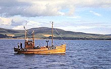 'Mizpah' BA-11 Clyde fishing boat built by Noble of Girvan in 1949 Mizpah, the boat stolen by Lloyd.jpg