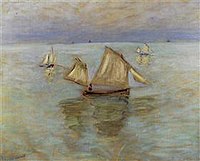 Fishing Boats at Pourville Monet - fishing-boats-at-pourville.jpg