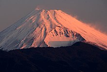 香貫山から望む富士山のモルゲンロート