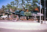 A Fairchild-Republic A-10A Thunderbolt II, formerly assigned to the 354th TFW (1977-1992) on display at Warrior Park