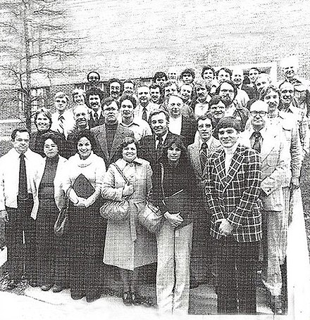 Staff members at the NIOSH research center in Cincinnati, Ohio, in 1978.