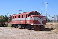 NSU57 on display at Marree and owned by Marree Progress Association, January 2021