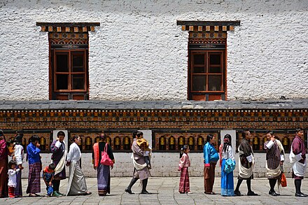 National clothes (in Thimphu)