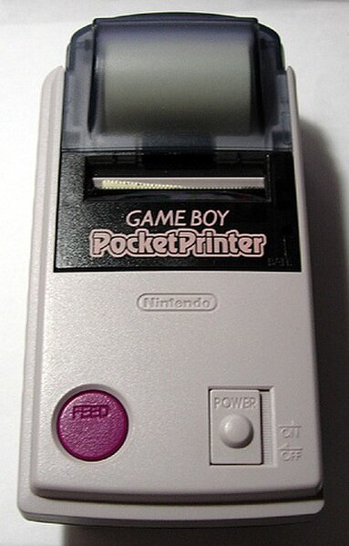 The Game Boy Pocket Printer, a thermal printer released as a peripheral for the Nintendo Game Boy