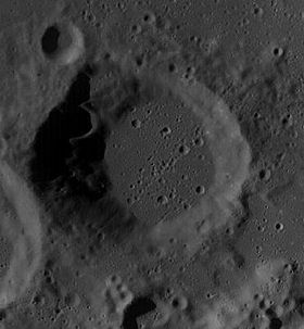 Снимок зонда Lunar Reconnaissance Orbiter.