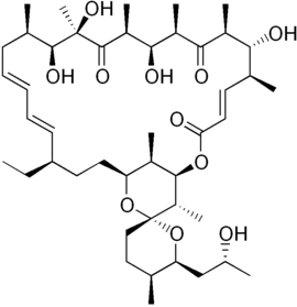 Strukturformel von Oligomycin A