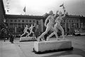 Due monumenti realizzati per i Giochi olimpici di Berlino 1936. Scatto del fotografo ceco Josef Jindřich Šechtl.