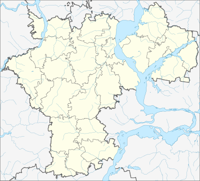 Location map Uljanovsko sritis