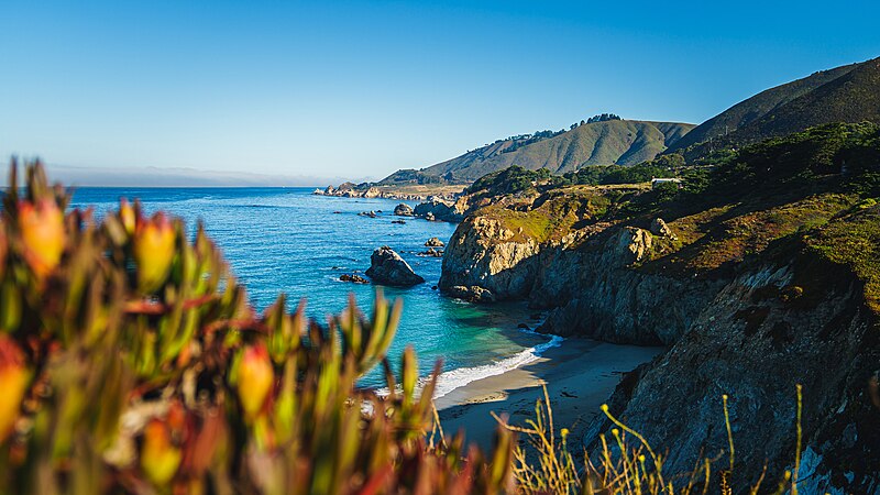 File:Pacific Coast Highway - View from Rocky Creek Bridge Parking Lot (52258775516).jpg