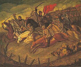 Punainen ratsuväki hyökkää, 1927.