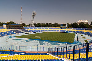 The Paxtakor Central Stadium in Tashkent in August 2012