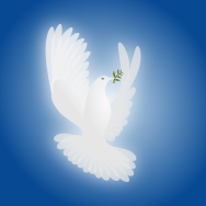 Peace dove and olive branch at flight dark bg.svg