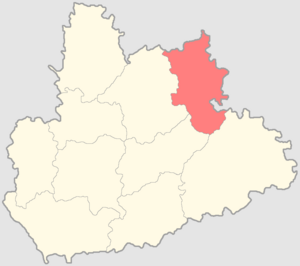 Саранский уезд на карте