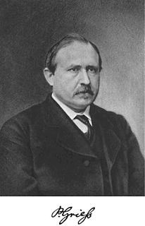 <span class="mw-page-title-main">Peter Griess</span> German chemist who discovered the diazotization reaction