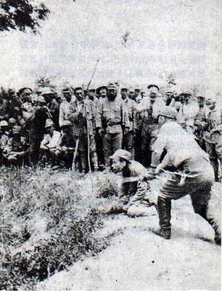 Japanese war crime against a Chinese POW