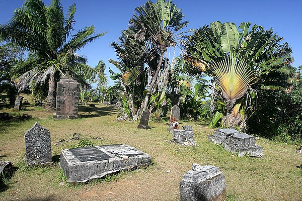 The cemetery of past pirates at Île Ste-Marie (St. Mary's Island)