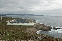 Piscifactoría de rodaballo en cabo Vilán.