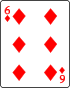 Playing card diamond 6.svg