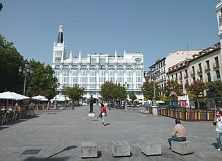 Plaza de Santa Ana Square in Madrid, Spain