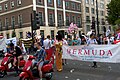 English: Marching against homophobia in Bermuda at Pride London 2011, near Portland Place.