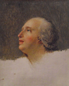 Boceto del rostro de Pierre Louis Prieur.
