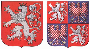 Lesser and greater coats of arms of the "Protectorate Bohemia and Moravia