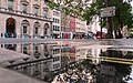 Image 806Puddle reflection of Somerset House, London, United Kingdom