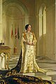 Queen Elizabeth Bowes Lyon in Coronation Robes by Sir Gerald Kelly.jpg