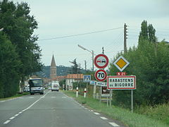 Въезд в Рабастенс-де-Бигор