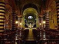 Navata centrale della chiesa di San Francesco d'Assisi, Rapallo, Liguria, Italia