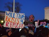 demonstration at the Supreme Court