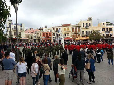 Day 13: National Memorial Day service in Rethymno, Crete